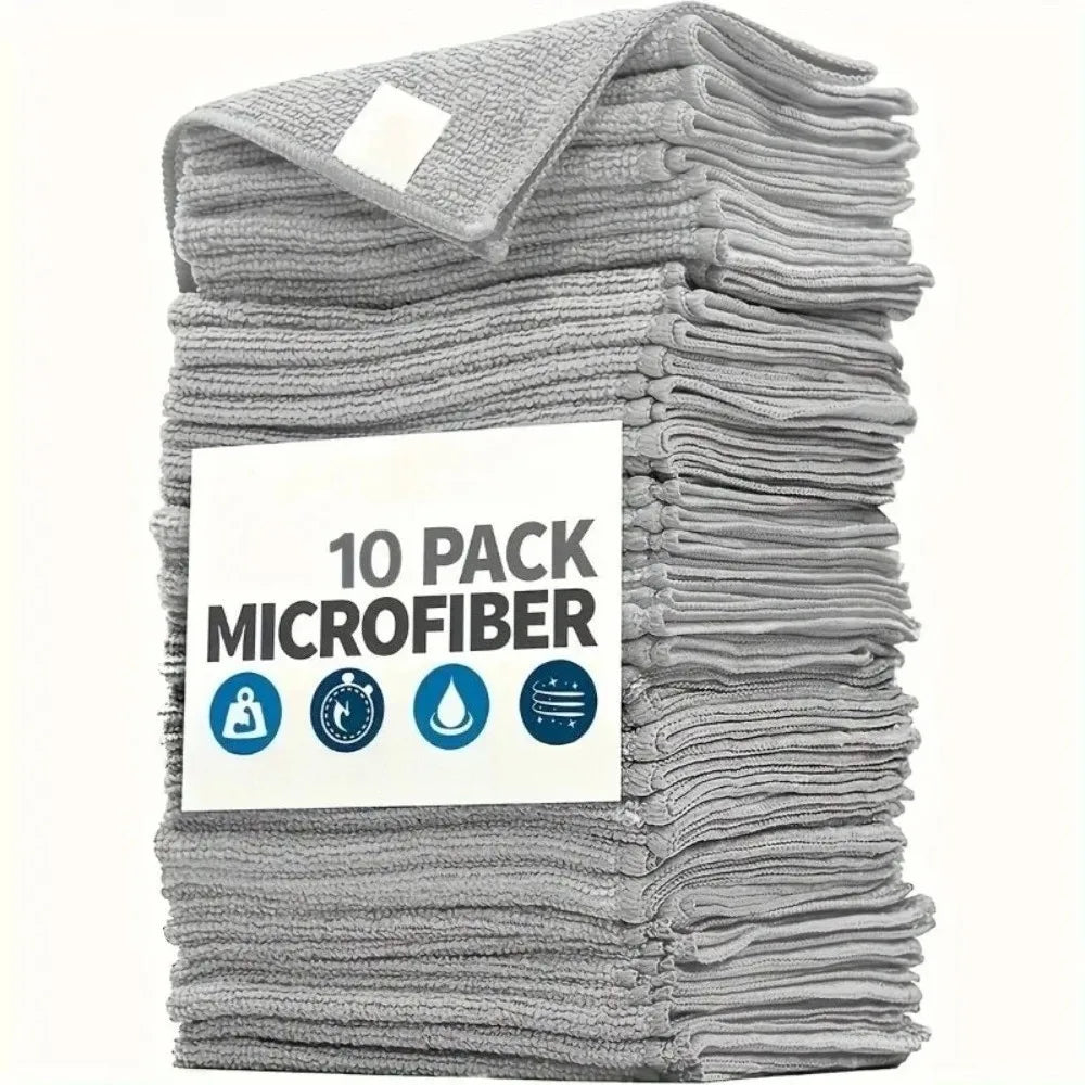 Microfiber Kitchen Cleaning Towels – Soft Absorbent Reusable Cloth Set