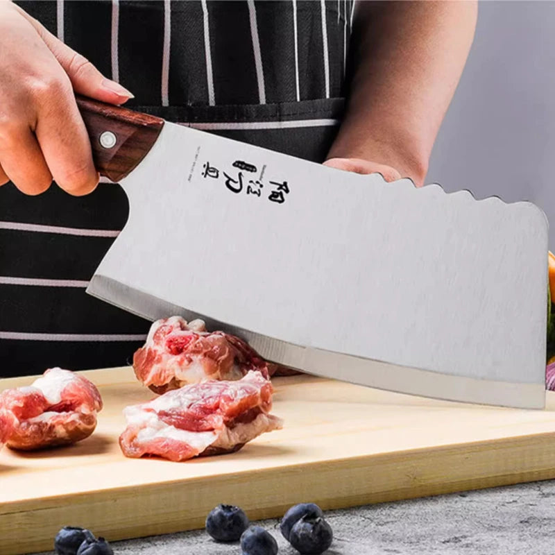 Ultra-Sharp Stainless Steel Kitchen Knife – Slicing, Chef's & Bone-Cutting