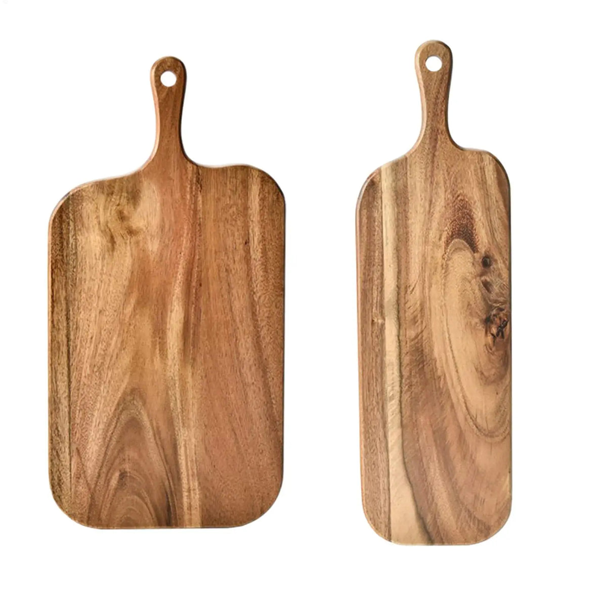 Wooden Cutting Boards for Kitchen Wooden Charcuterie Board with Handle Double-Sided Serving Plates for Kitchen Cheese Commercial