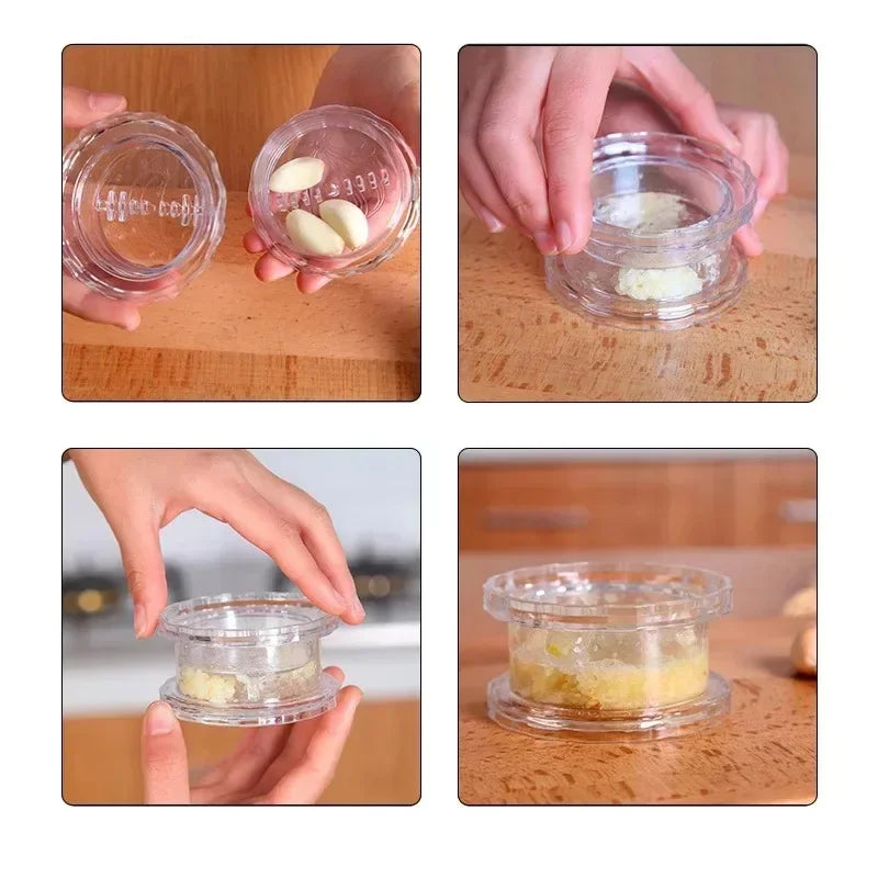 Manual Garlic Crusher – Compact Kitchen Garlic Grinder & Press