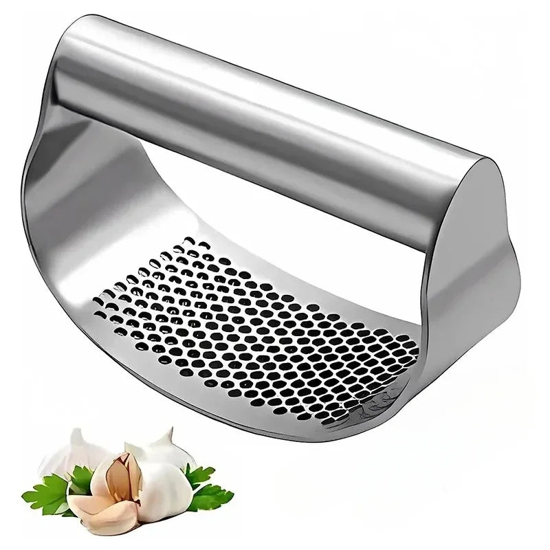 Stainless Steel Manual Garlic Press and Ginger Rocker Crusher