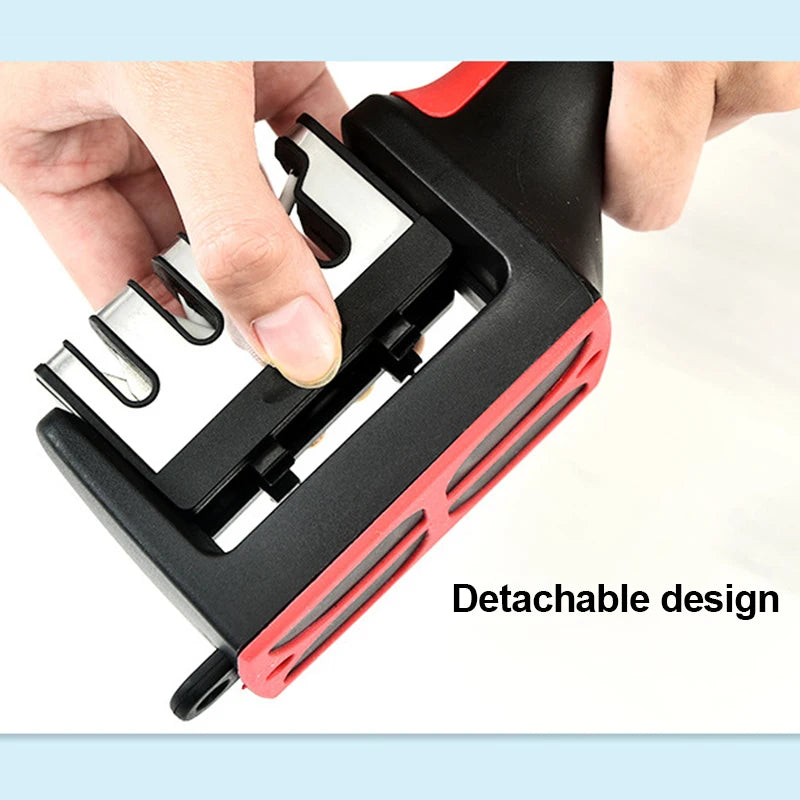4-Stage Knife Sharpener – Multi-Functional Handheld Sharpening Tool