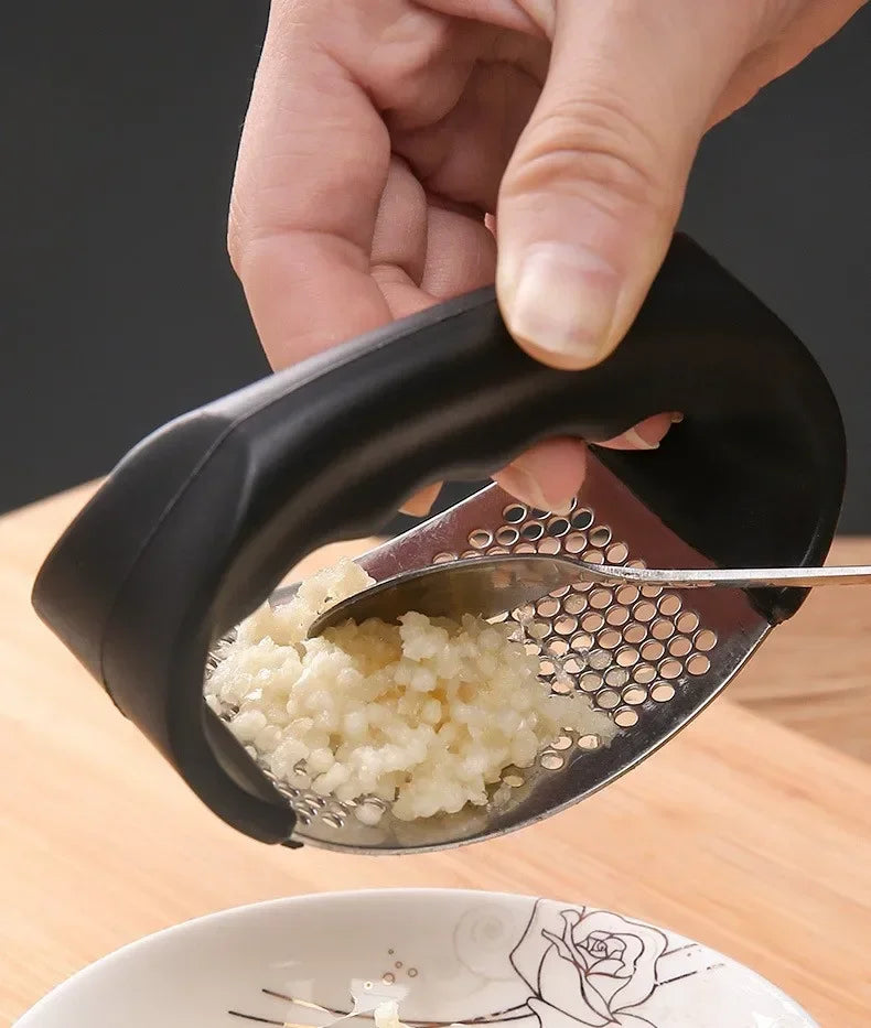 Stainless Steel Manual Garlic Press and Ginger Rocker Crusher