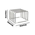 Under-Cabinet Hanging Storage Rack for Cutting Boards and Towels