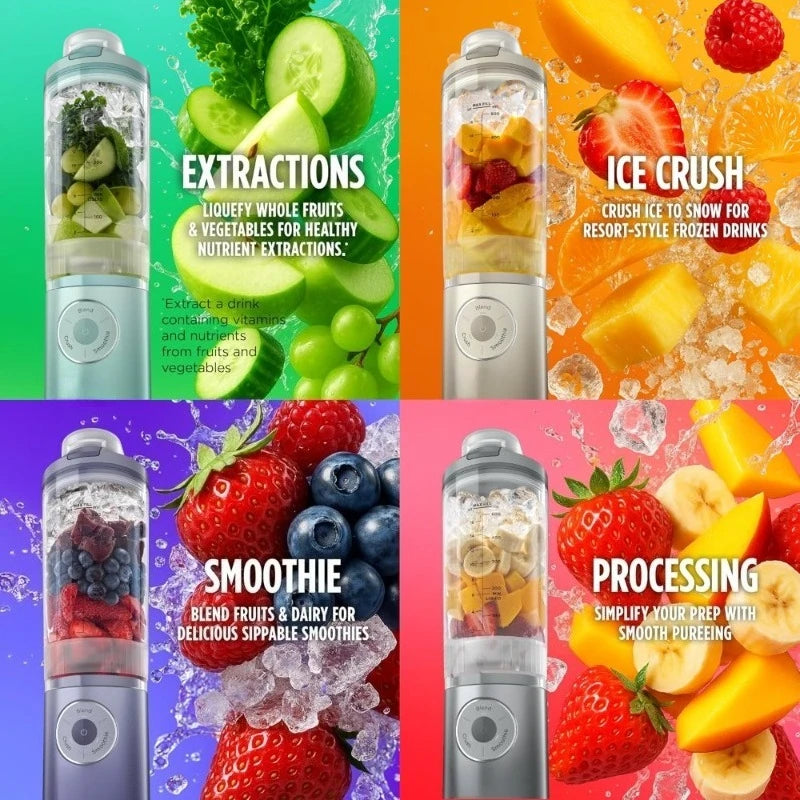 Portable Blender 22oz Twist & Go Cordless – Rechargeable Personal Blender