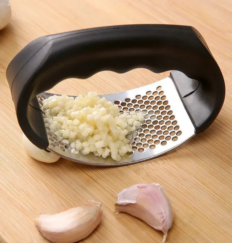 Stainless Steel Manual Garlic Press and Ginger Rocker Crusher