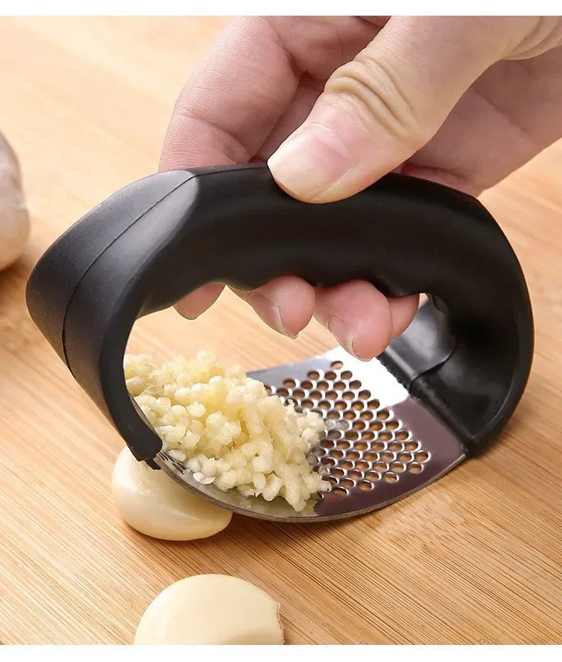 Stainless Steel Manual Garlic Press and Ginger Rocker Crusher