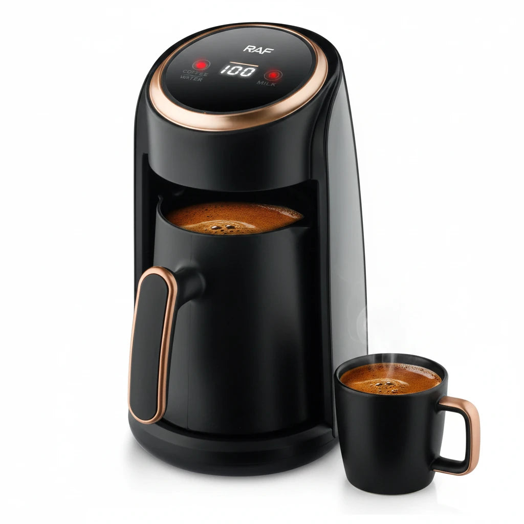 Portable Cordless Electric Turkish Coffee Machine 600W Travel Friendly Automatic Coffee Maker 220V