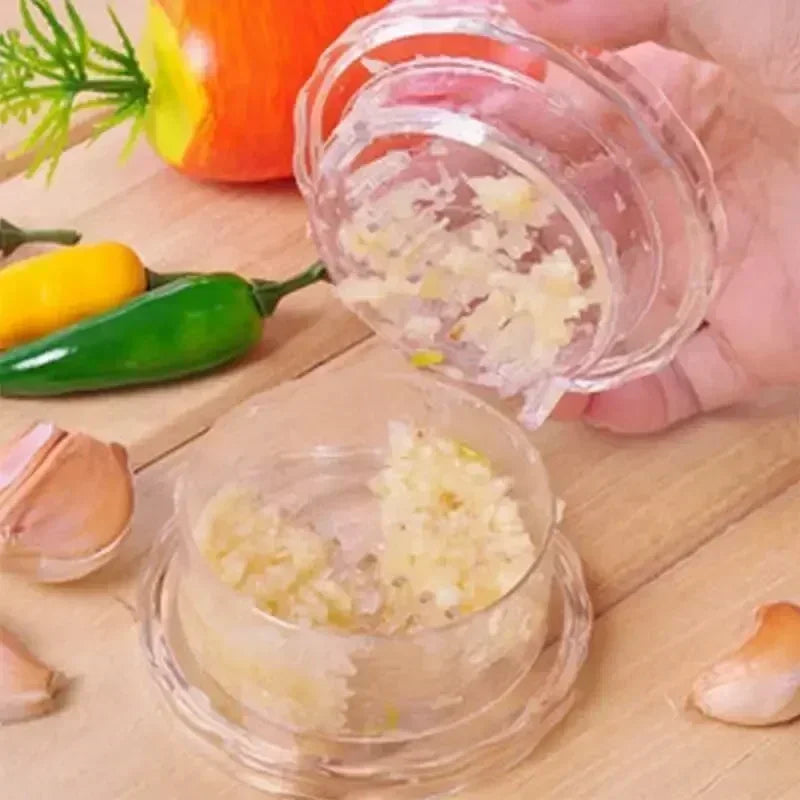 Manual Garlic Crusher – Compact Kitchen Garlic Grinder & Press