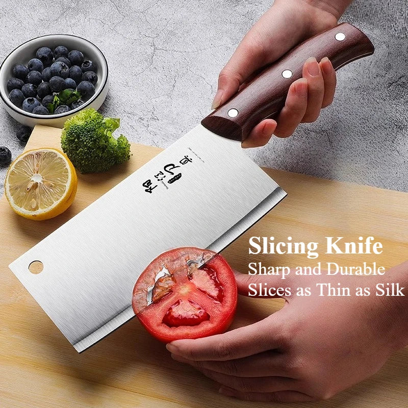 Ultra-Sharp Stainless Steel Kitchen Knife – Slicing, Chef's & Bone-Cutting
