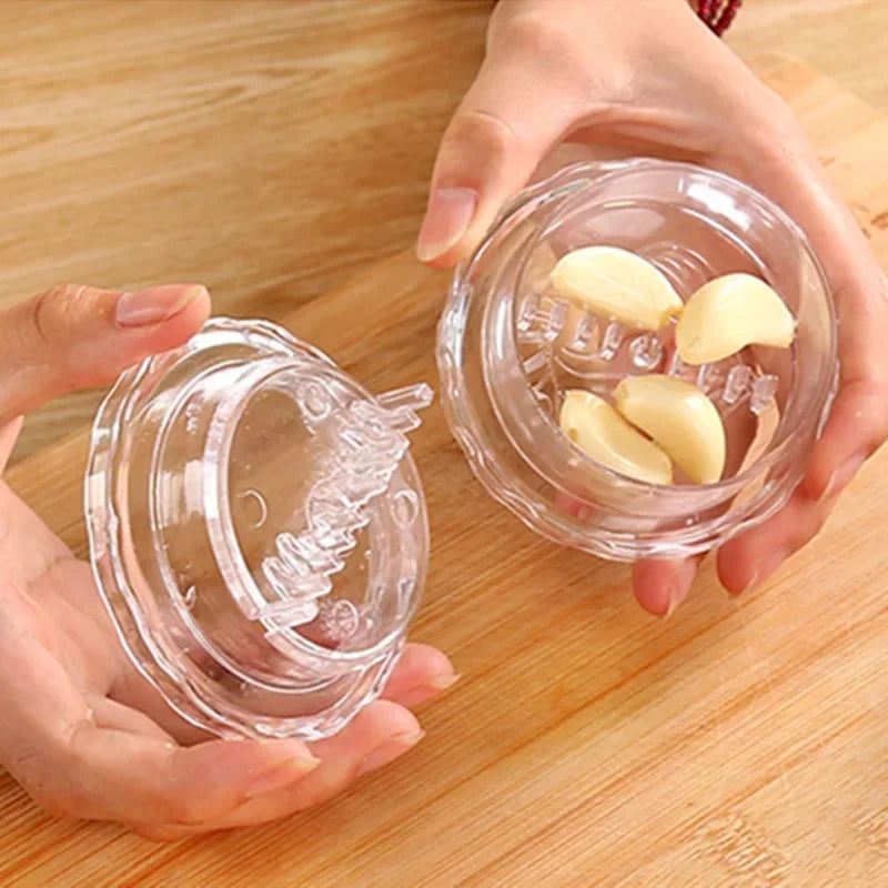 Manual Garlic Crusher – Compact Kitchen Garlic Grinder & Press