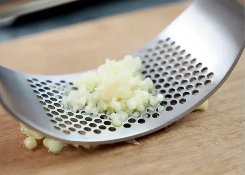 Stainless Steel Manual Garlic Press and Ginger Rocker Crusher