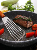 Stainless Steel Non-slip Slotted Frying Spatula