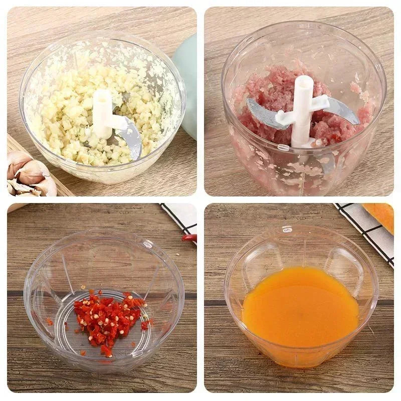 Kitchen Householde Manual Garlic Press Multi-function Grinding Chopper Food Vegetables Cutter Meat Kitchen Gadgets Masher Tool