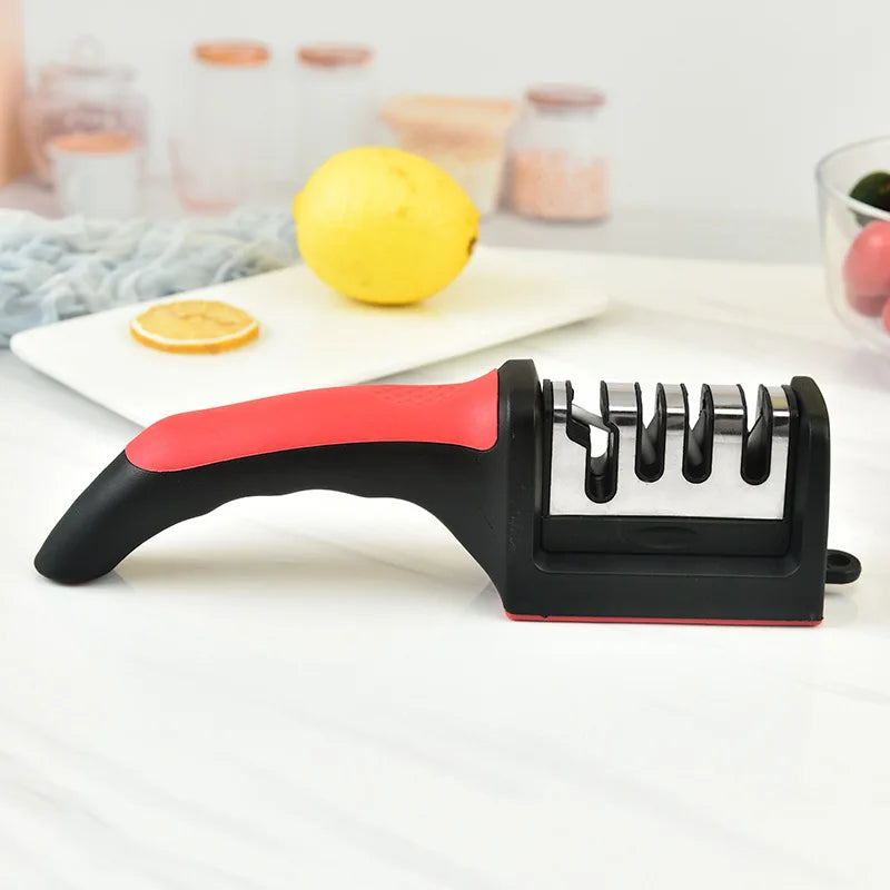 4-Stage Knife Sharpener – Multi-Functional Handheld Sharpening Tool