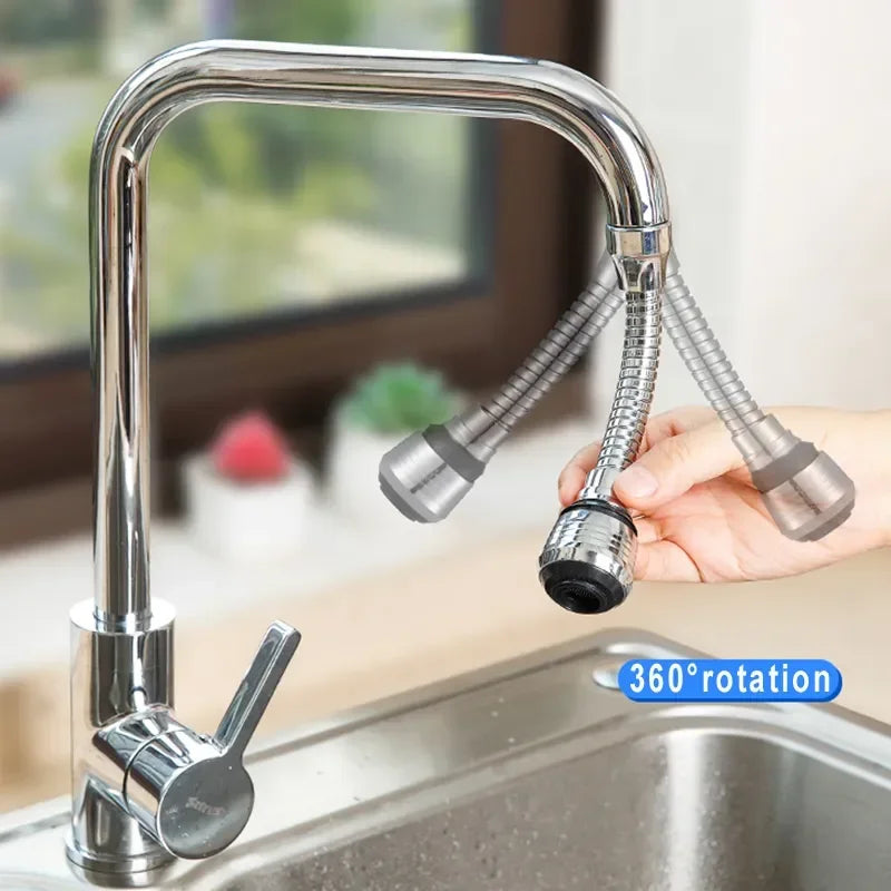 360° Rotating Faucet Extender – 2-Mode Kitchen Sink Aerator Sprayer