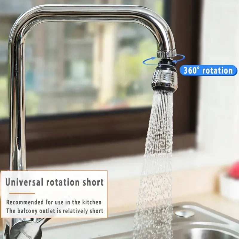 360° Rotating Faucet Extender – 2-Mode Kitchen Sink Aerator Sprayer